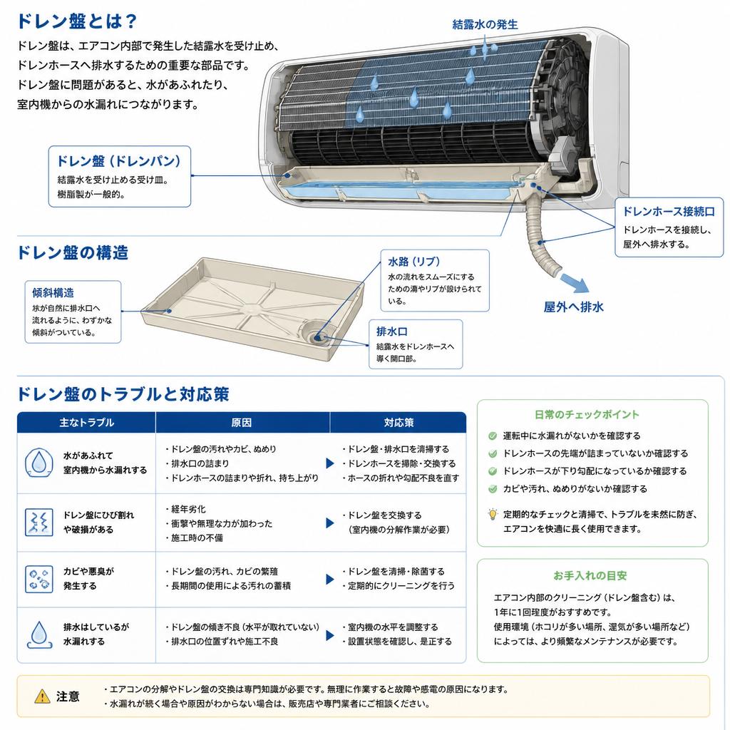 ドレン盤の役割とトラブル