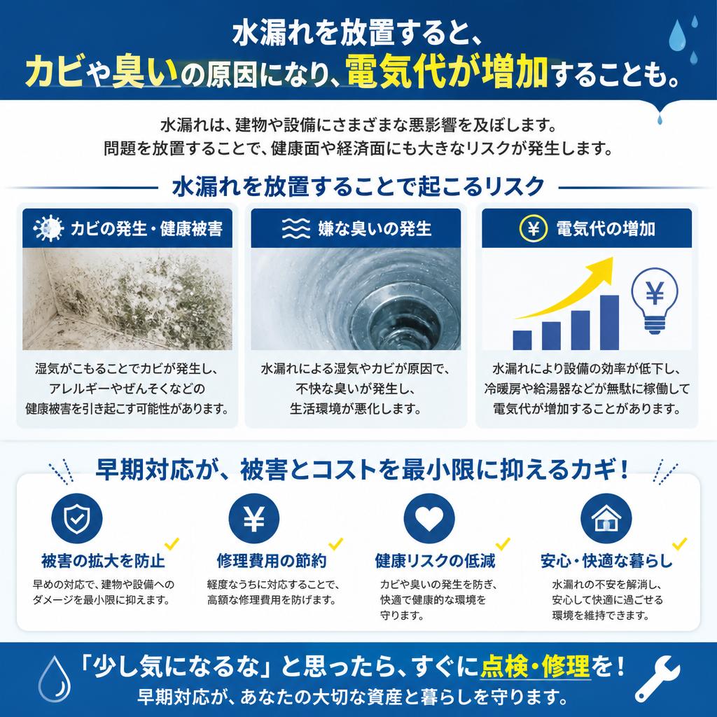 水漏れの放置リスク