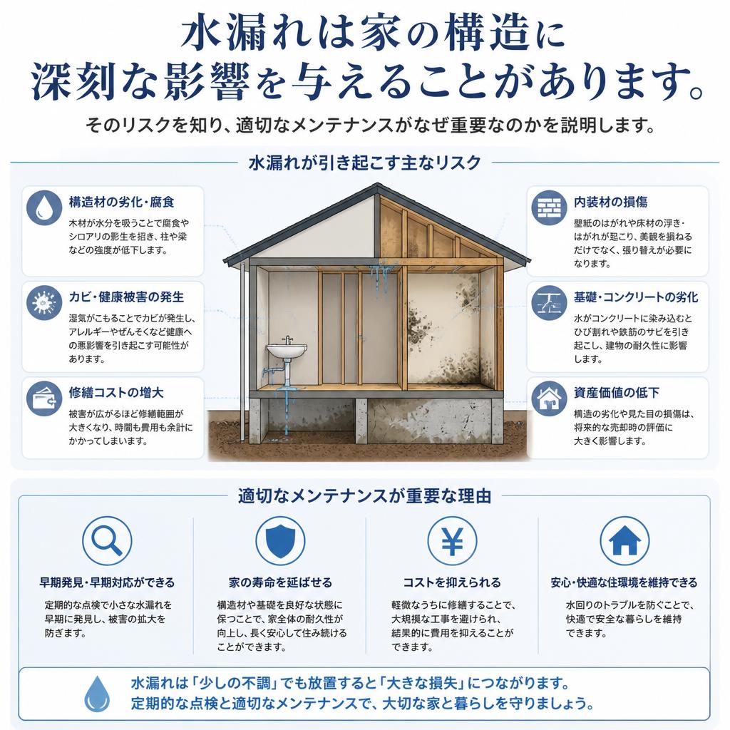 水漏れのリスクを理解しよう