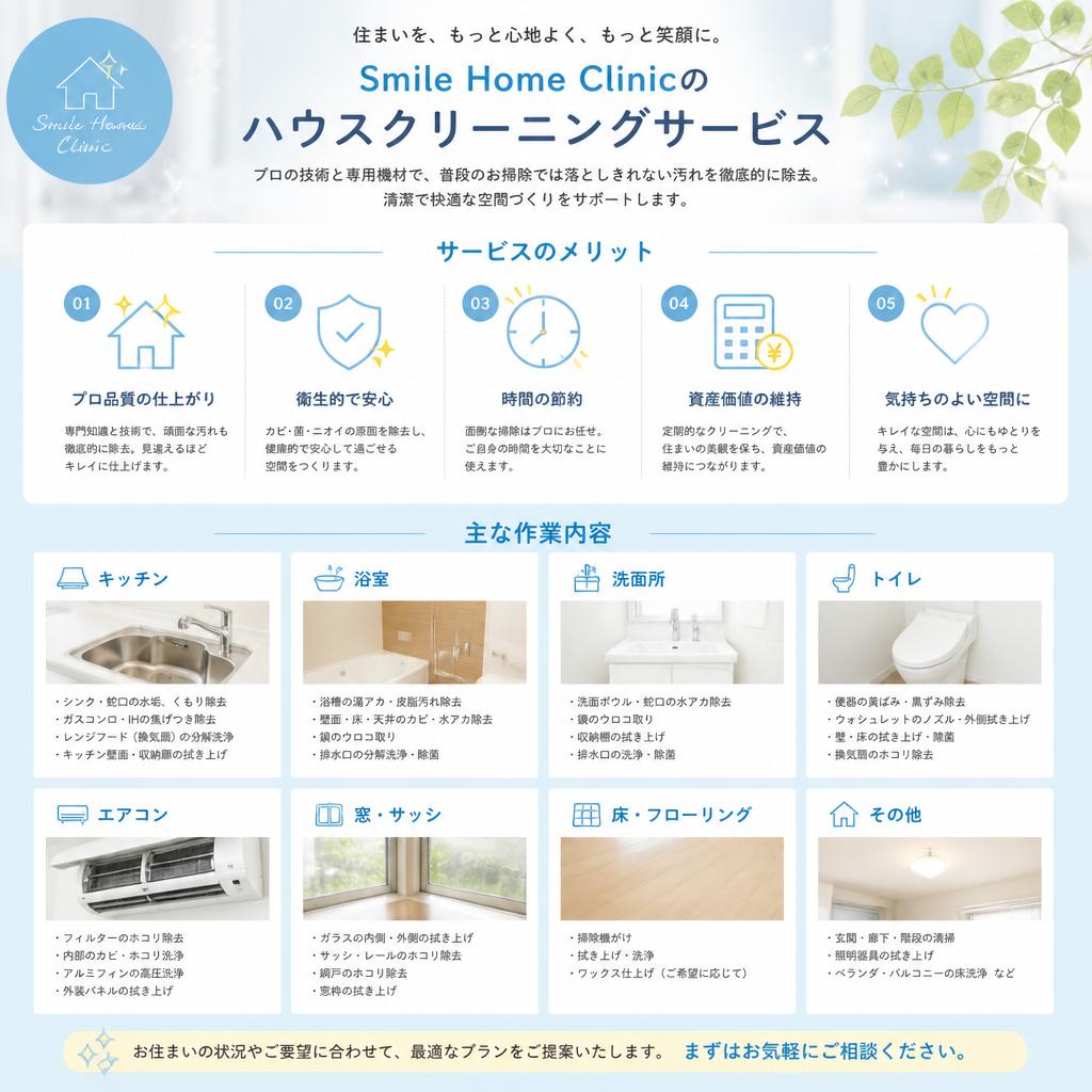 プロによる清掃で安心