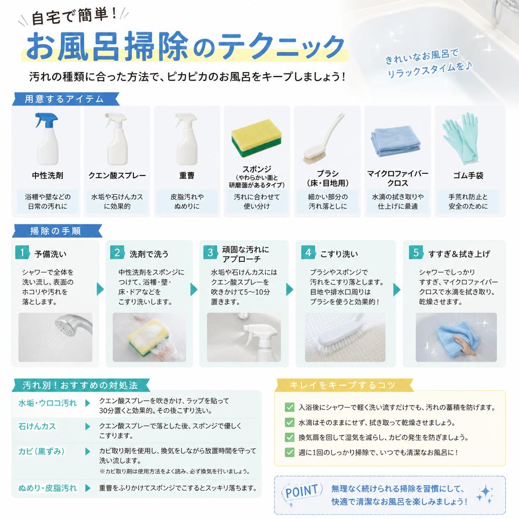 効果的なお風呂掃除の方法