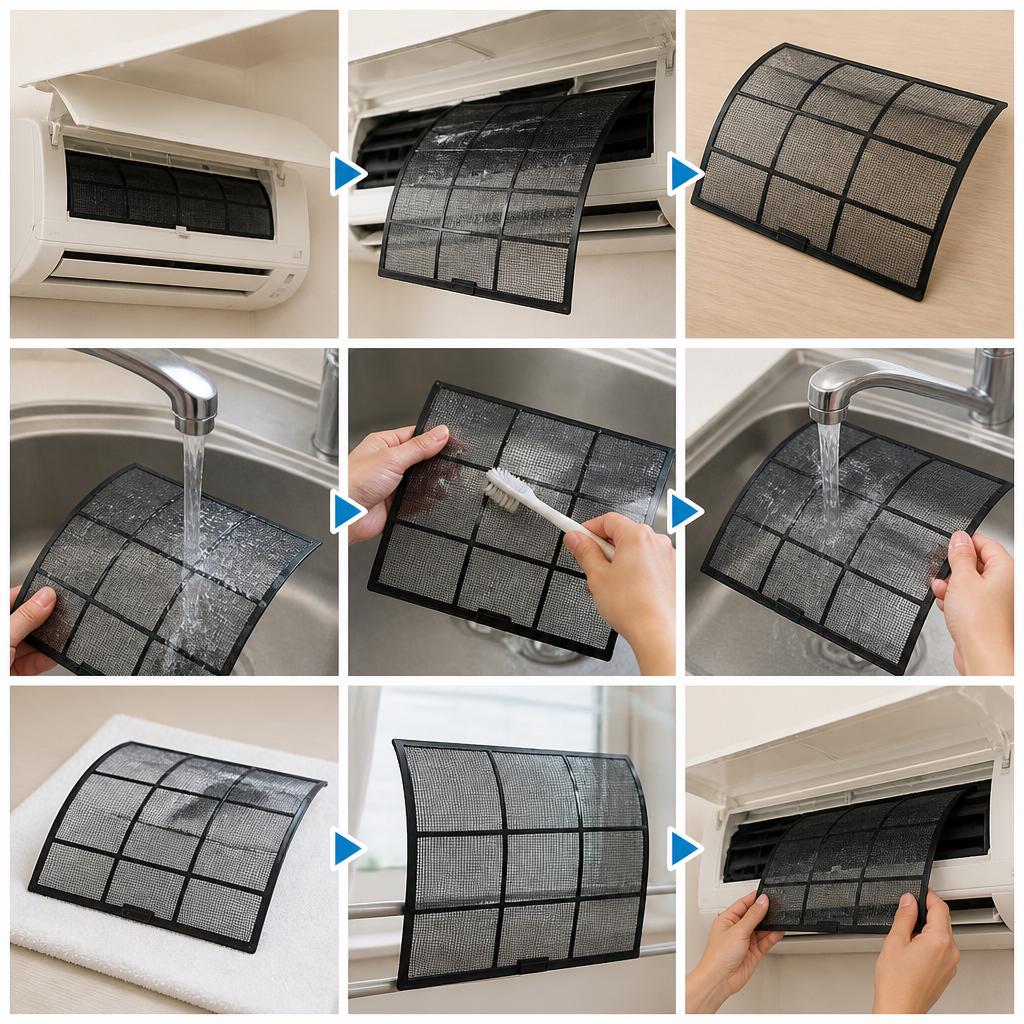 3. フィルター清掃の具体的な方法